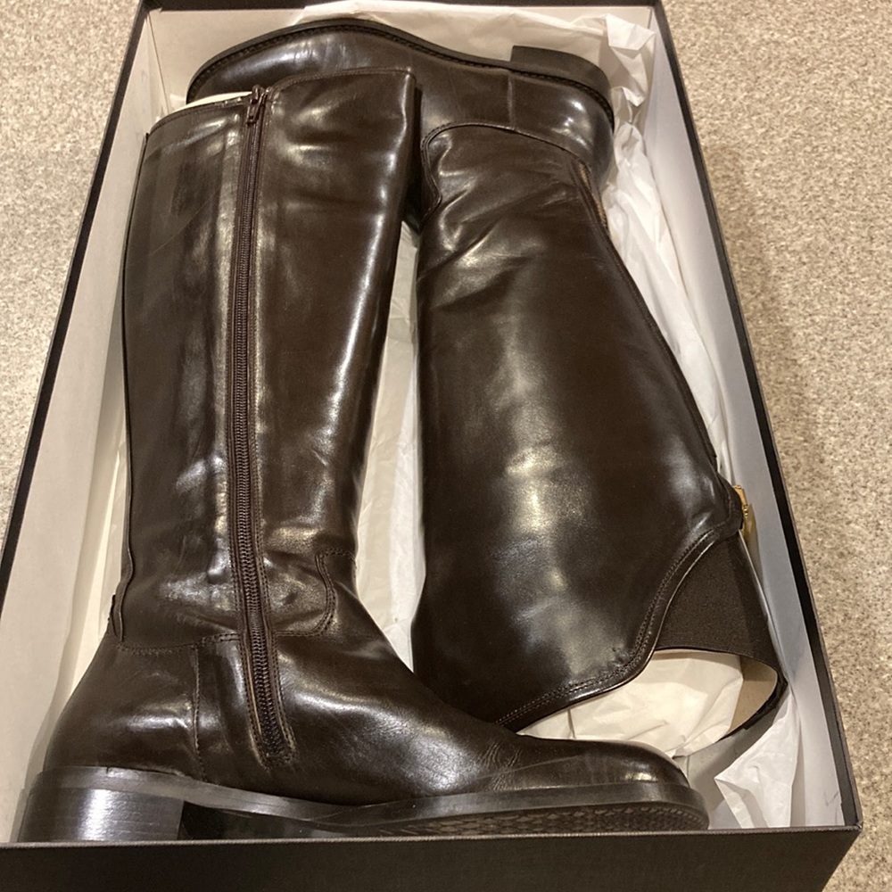 Nalini dark brown high boots sz 7